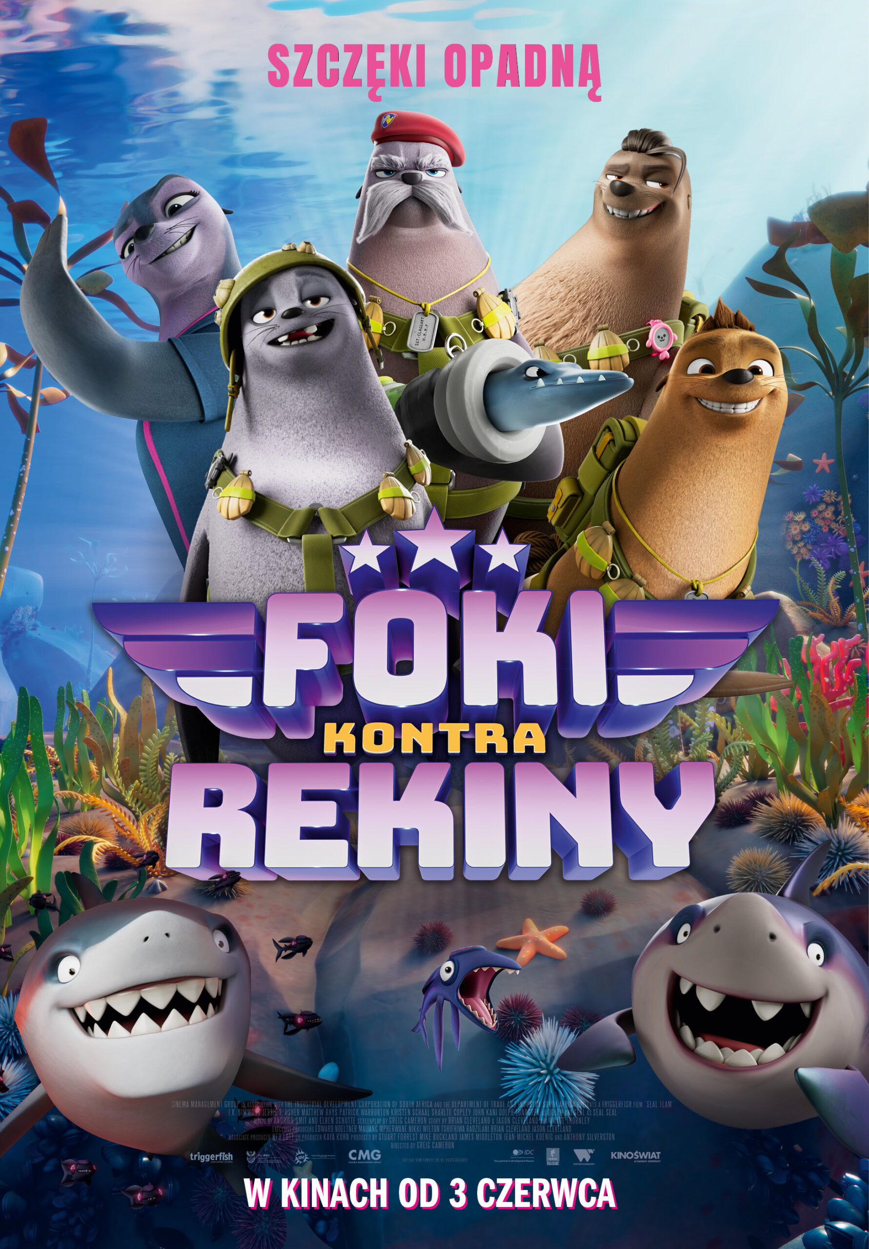 Foki kontra rekiny – 2D dubbing
