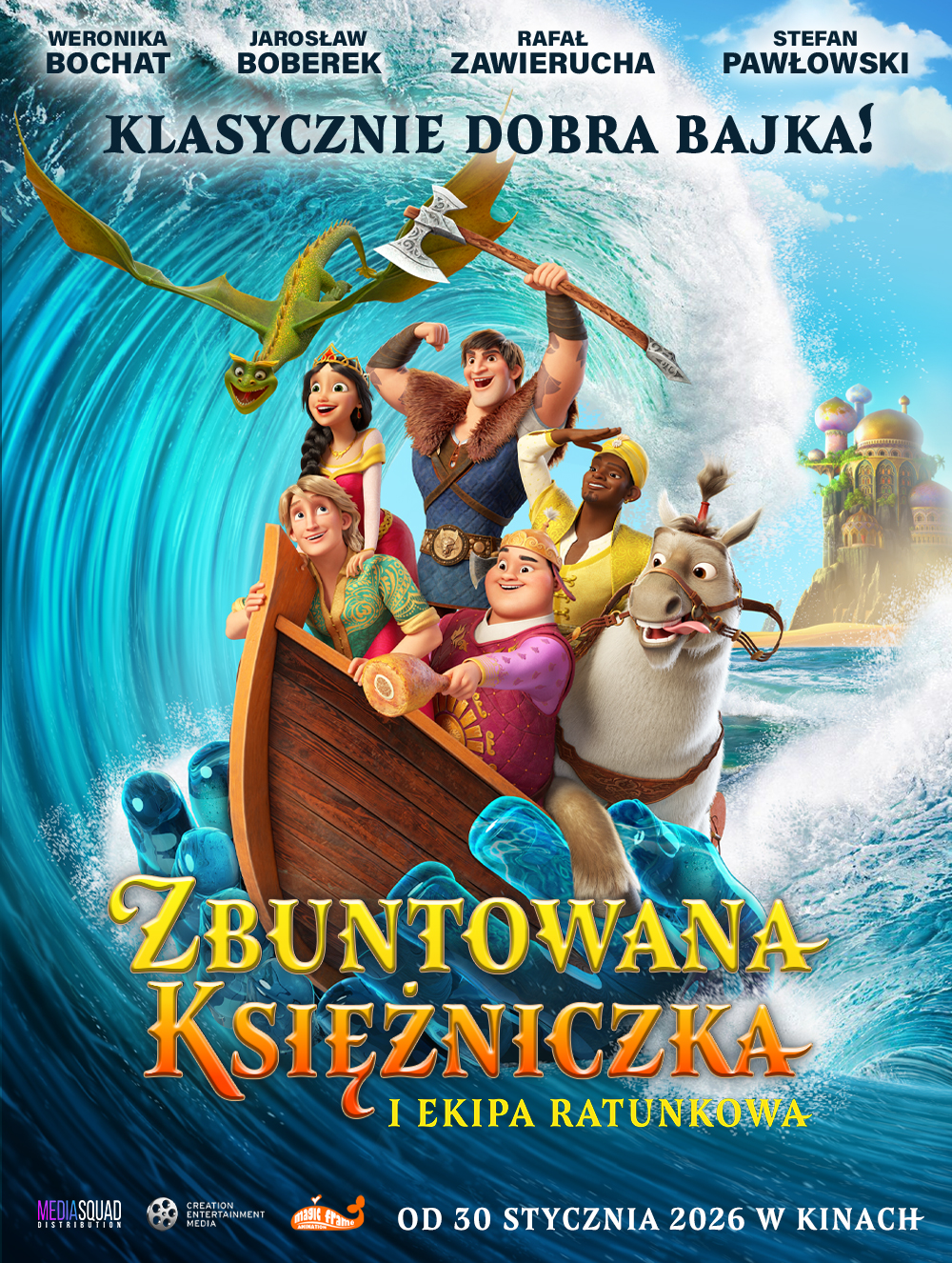 Zbuntowana księżniczka i ekipa ratunkowa – 2D dubbing